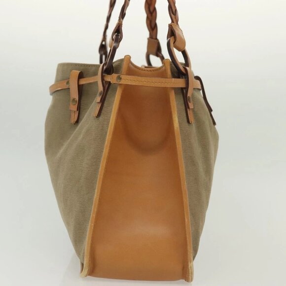 GUCCI Tote Bag Canvas Beige 109133 Auth 139271 - Picture 3 of 15